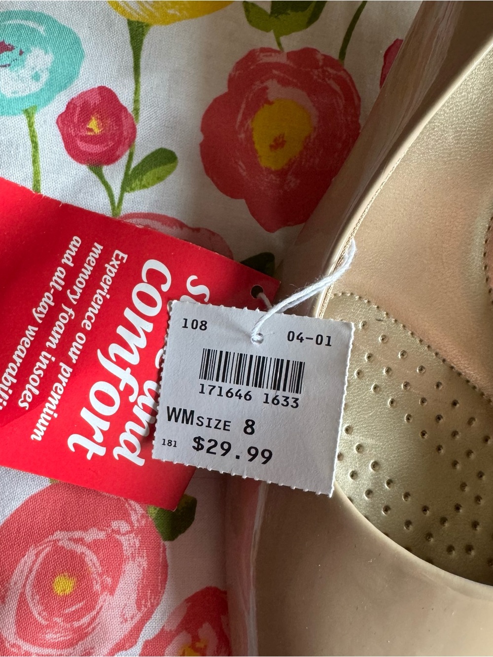 NWT size 8 DEXFLEX comfort nude heels - Picture 2 of 3